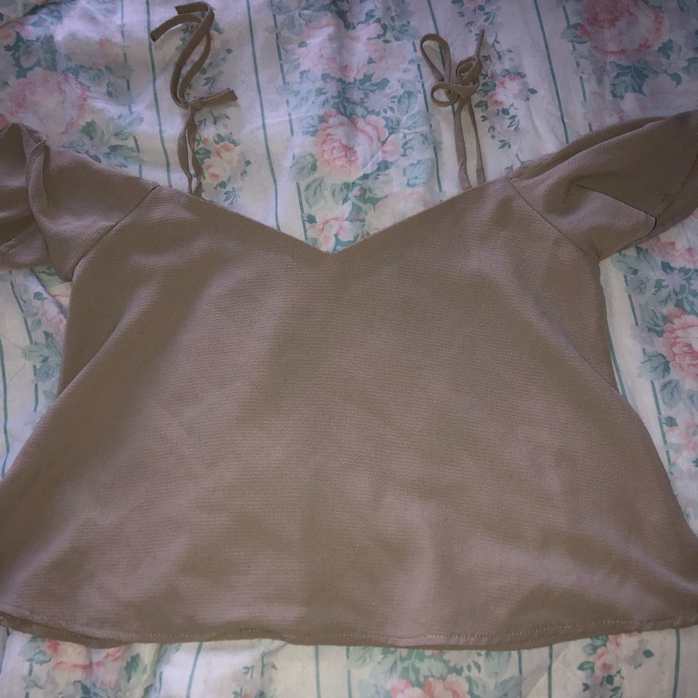Off the shoulder formal shirt
